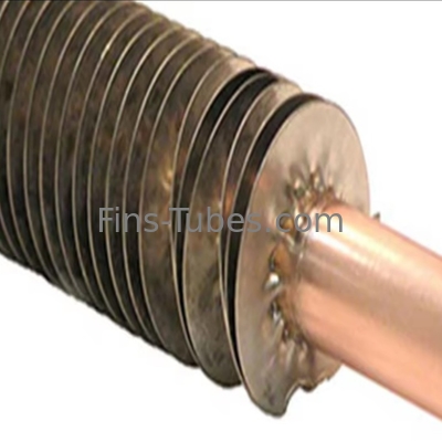 kupować DELLOK Ciśnienie wbudowany rurka płetwy 200°C Przekaz ciepła prosty zrowany spawany brzeg płetwy 1,65mm Ściana Thk 2,5-20mm płetwy online manufacture