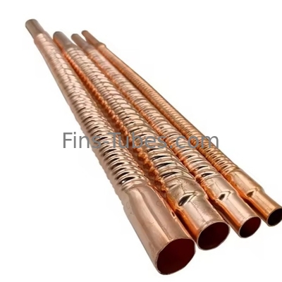 DELLOK Ściana 0,96 mm Aluminiowa rurka z płetwą z rurką 4mm-15mm